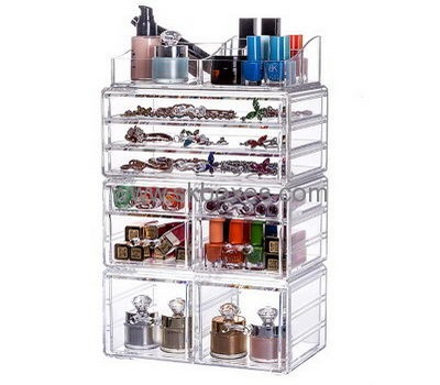 Custom clear acrylic boxes wholesale acrylic box cosmetics professional cosmetic case BMB-095