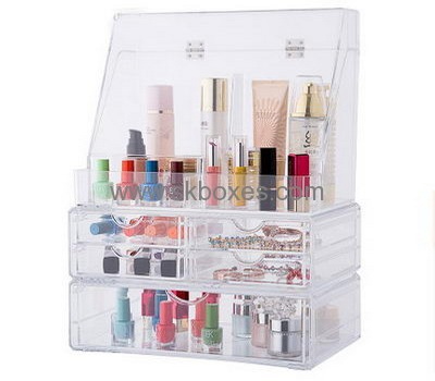 Custom makeup beauty case makeup organiser box acrylic display cases for sale BMB-099