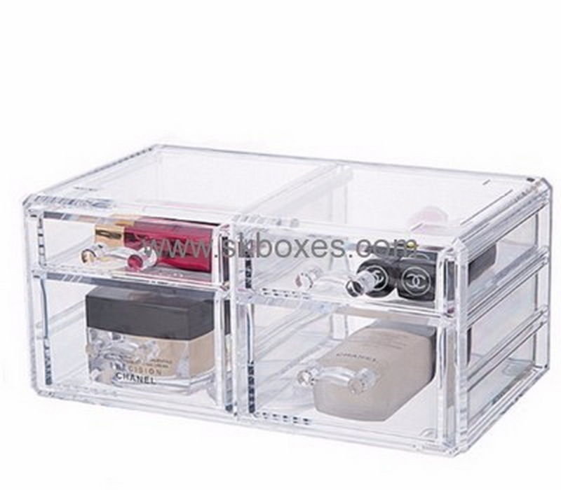 Acrylic box manufacturer custom ladies makeup box makeup cosmetic case BMB-101