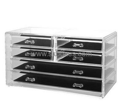 Acrylic box manufacturer custom cosmetic storage containers cheap makeup box organizer BMB-102