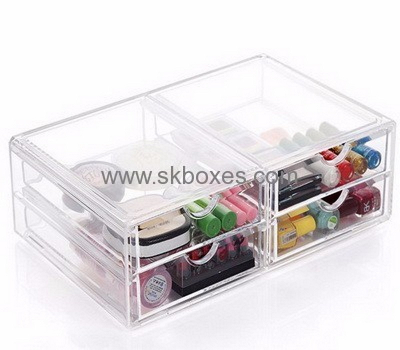 Customized acrylic display boxes wholesale cosmetic case organizer small makeup storage BMB-112