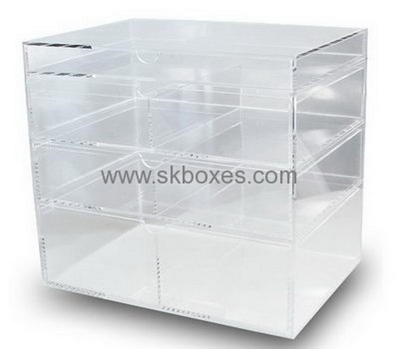 Custom acrylic ladies makeup cosmetic large box storage cases BMB-139