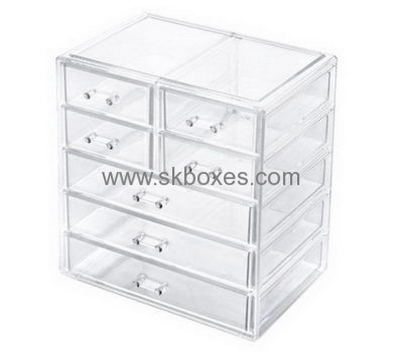 Custom plastic display cosmetic beauty makeup case with compartments BMB-151