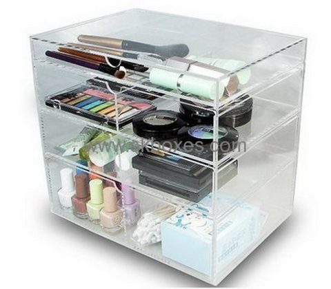 Custom display acrylic boxes makeup organizer case with compartments BMB-165