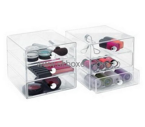 Custom lucite acrylic cosmetic beauty hard cases boxes wholesale BMB-171