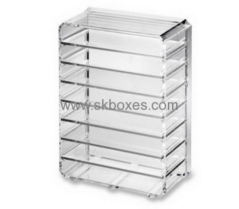 Custom acrylic large makeup professional display case box organizer BMB-181