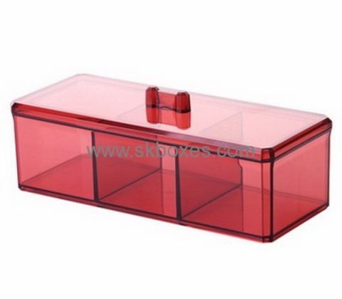 Custom clear colored acrylic boxes best professional makeup case BMB-186