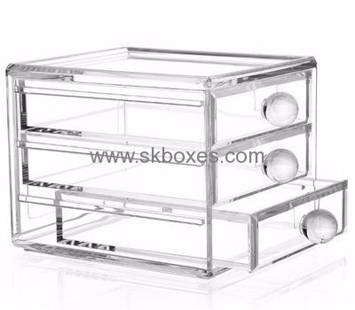 Custom clear acrylic display boxes wholesale large cosmetic hard case BMB-189