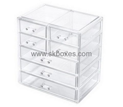 Acrylic box manufacturer custom clear acrylic drawers display case BDC-047