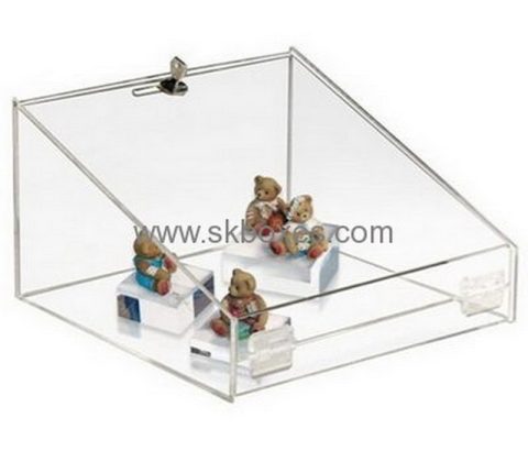 Acrylic box factory customize acrylic box toy display case with lid BDC-127