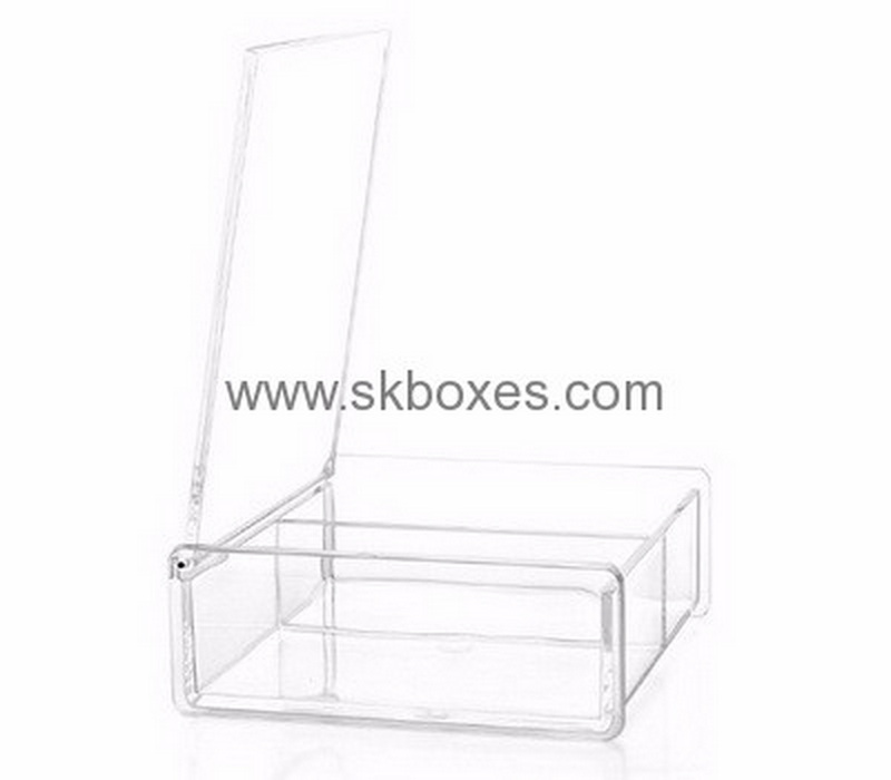 Acrylic box manufacturer customize small clear acrylic box with lid BDC-133