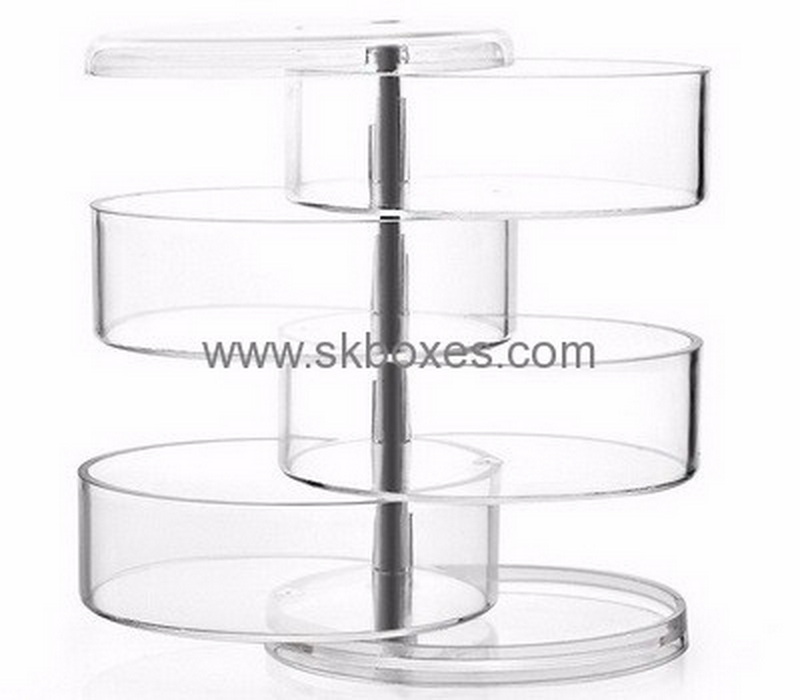 Acrylic box factory customize clear acrylic rotating display case BDC-158