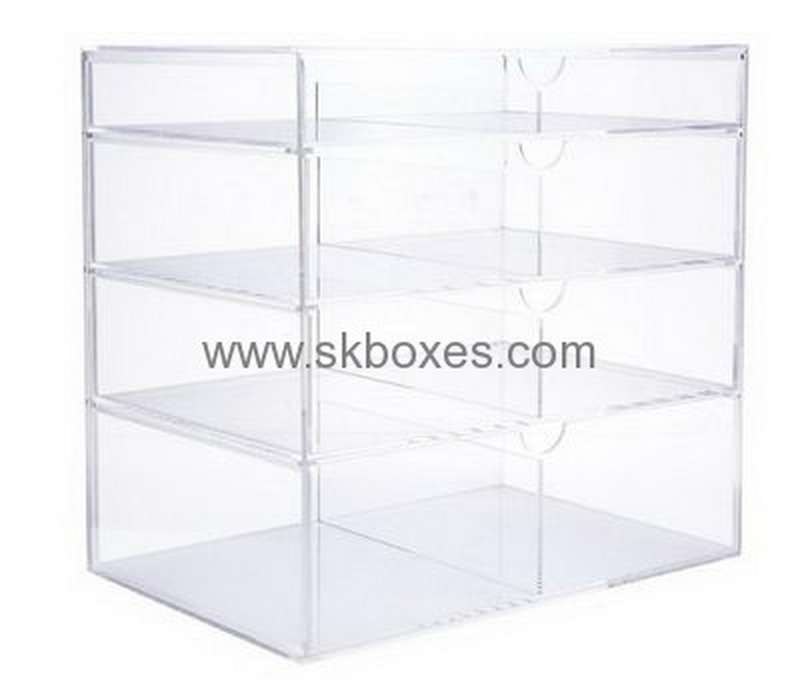 Acrylic box manufacturer customize clear acrylic storage bins case BDC-160