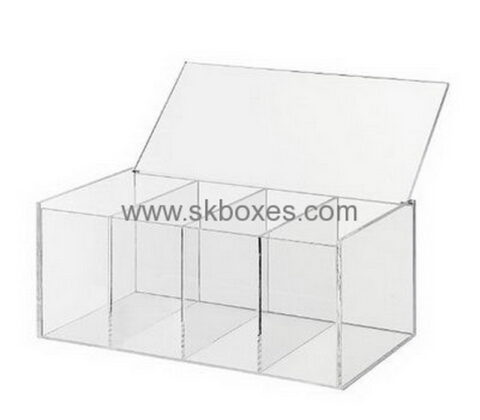 Acrylic box manufacturer customize countertop display cases acrylic box with lid BDC-228