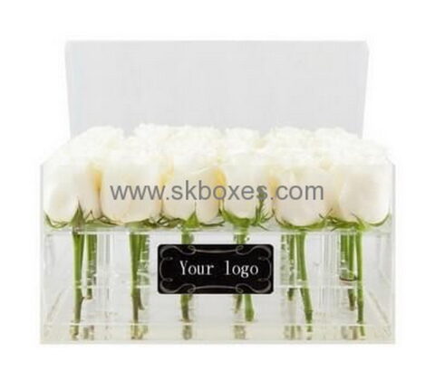 Acrylic box manufacturer customized the rectangular flower box BDC-300