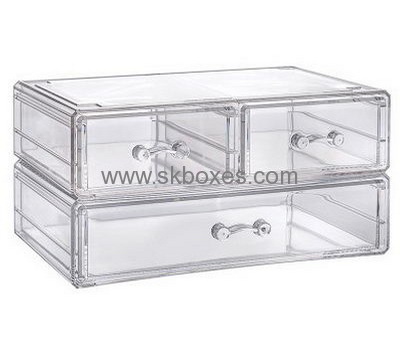 Drawer box manufacturers customized lucite display case 3 drawer box BDC-318