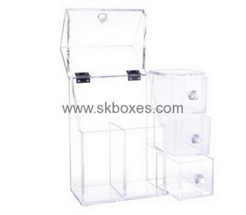 Acrylic box manufacturer customized acrylic drawer storage box with lid BDC-350