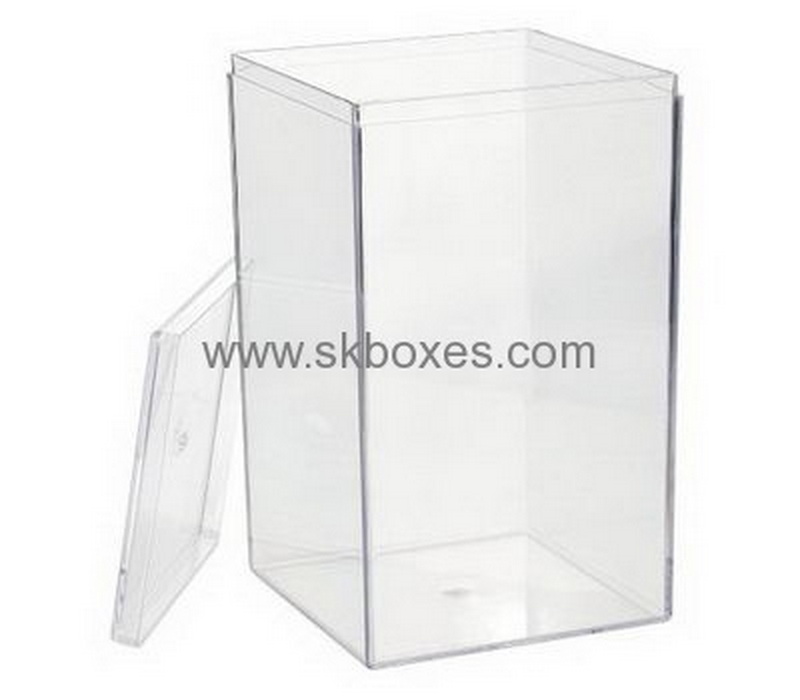 Acrylic box manufacturer customized large acrylic plastic storage boxes with lid BDC-419