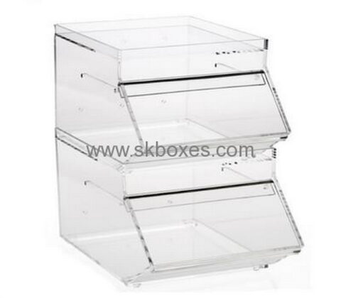 Lucite suppliers customized large acrylic food dispenser box BDC-453