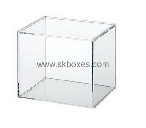 Plastic fabrication company custom clear 5 sided acrylic box BDC-566