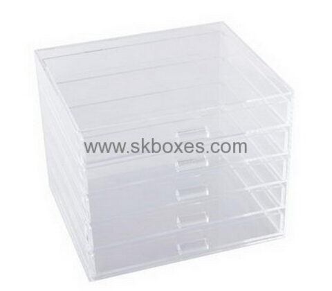 Acrylic box factory custom clear acrylic drawer organizer container box BDC-782