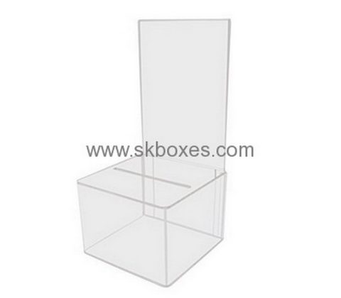 Customized acrylic small suggestion box BBS-275