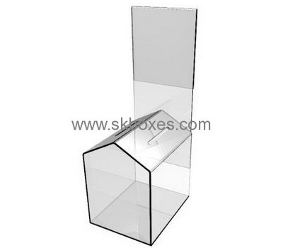 Customized clear acrylic collection boxes for sale BBS-282