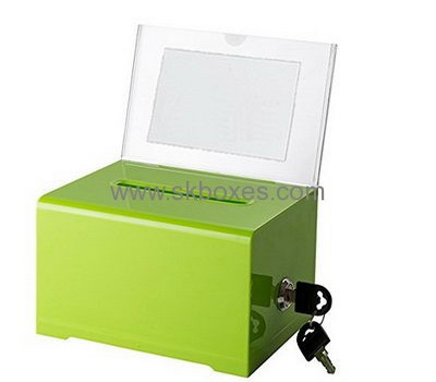 Customized acrylic donation box BBS-286