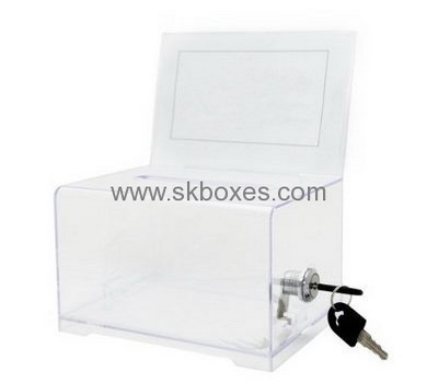 Customized clear acrylic suggestion box BBS-289