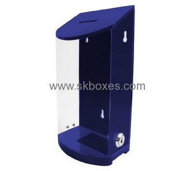 Customized clear plexiglass donation box BBS-312