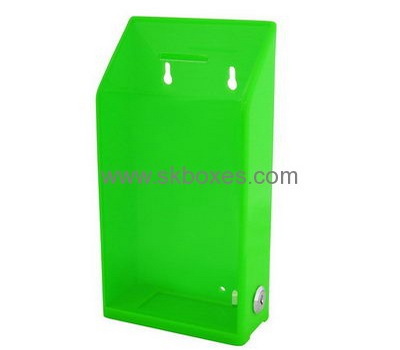 Customized green acrylic voting box BBS-315