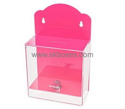 Customized plastic charity collection boxes BBS-328