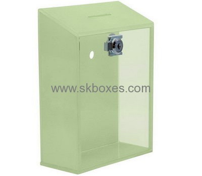 Bespoke transparent lucite charity box BBS-351