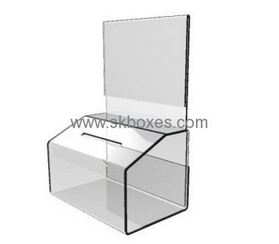 Bespoke transparent plexiglass ballot box BBS-372