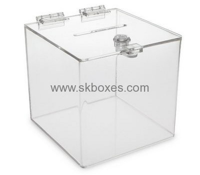 Bespoke clear acrylic large collection boxes BBS-392