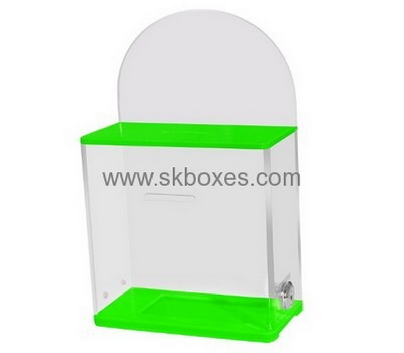 Bespoke clear acrylic ballot box for sale BBS-448