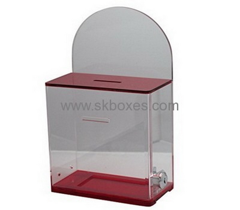 Bespoke acrylic charity collection box BBS-449