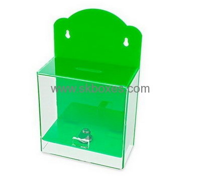 Bespoke acrylic wall donation box BBS-462