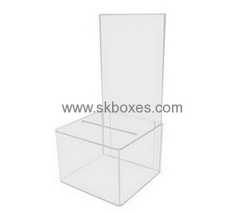 Bespoke acrylic locked suggestion box BBS-523