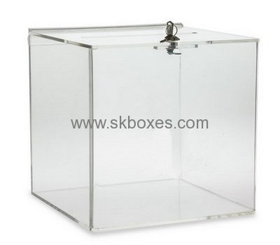 Bespoke acrylic coin donation boxes BBS-558