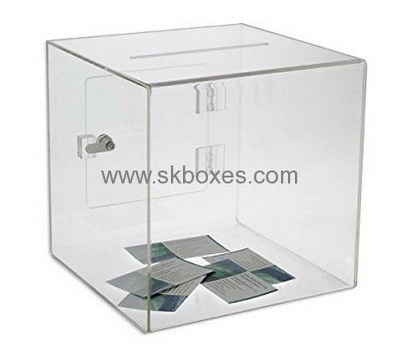 Bespoke acrylic donation collection containers BBS-559