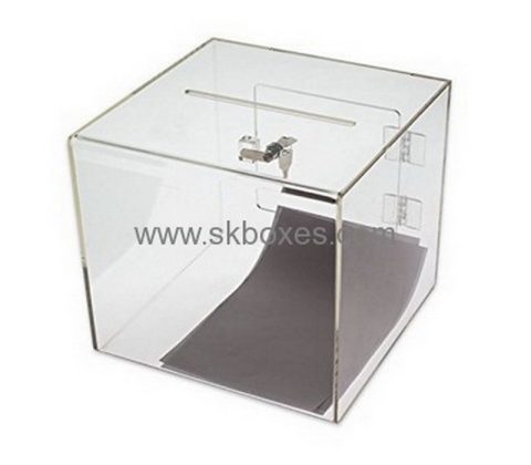 Bespoke acrylic donation box designs BBS-594