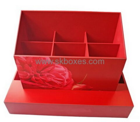 Bespoke acrylic compartment box with dividers BDC-1000