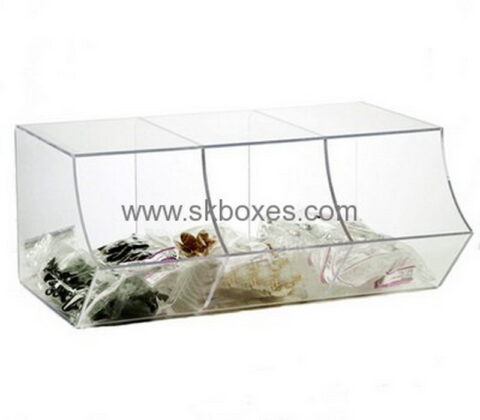 Bespoke acrylic clear compartment storage box BDC-1019