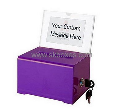 Bespoke plastic donation box BDB-101