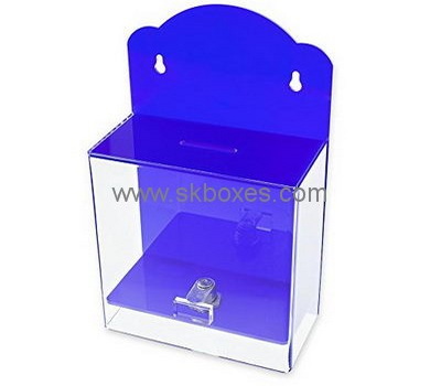 Customize acrylic wall donation box BDB-115