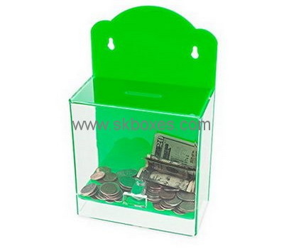 Customize acrylic wall donation box BDB-134