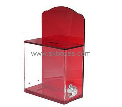 Acrylic donation box suppliers customize donation box BDB-135