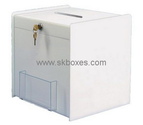 Customize white church collection box BDB-217