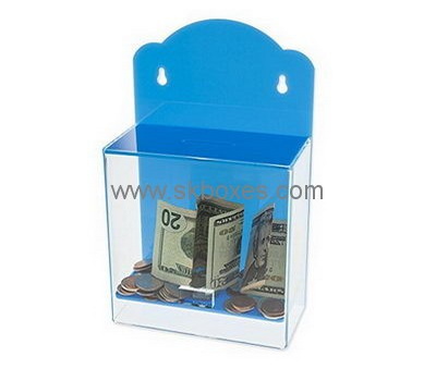 Customize clear wall donation box BDB-238